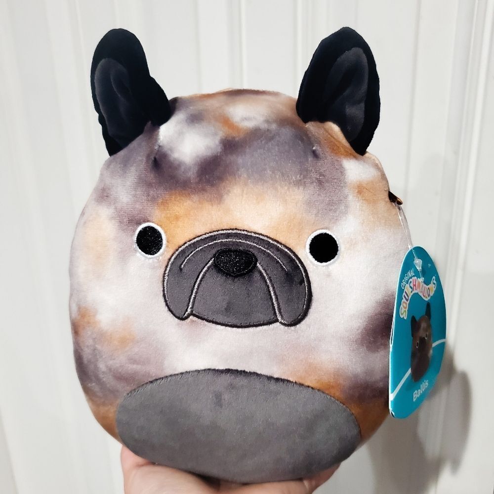 8" Squishmallow Ballis dog bulldog puppy soft plush Kellytoy gift toy